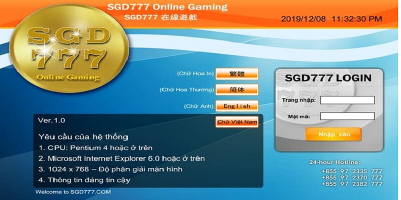 Nhà cái này chỉ hỗ trợ chơi laptop và không dùng điện thoại