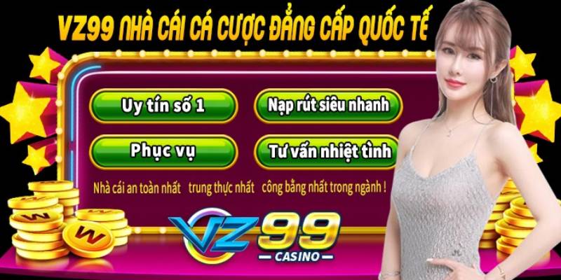 Các hình thức casino trực tuyến tại Vz99 casino