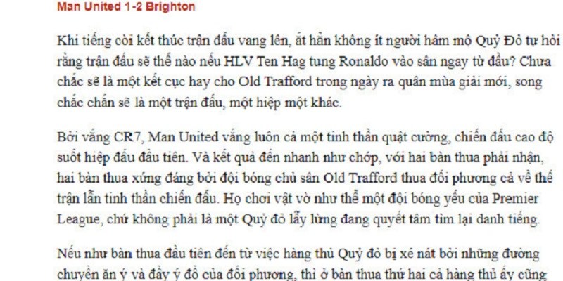 Thông tin mang đến cho người đọc đều khách quan